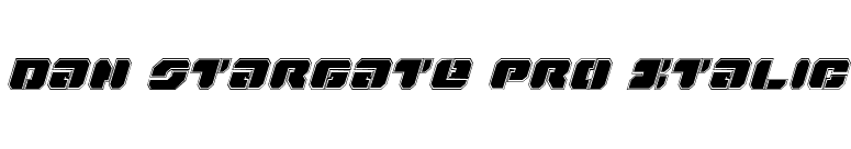 Dan Stargate Pro Italic font preview