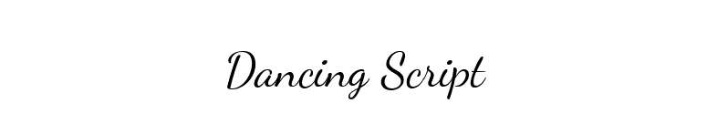 Dancing Script font preview