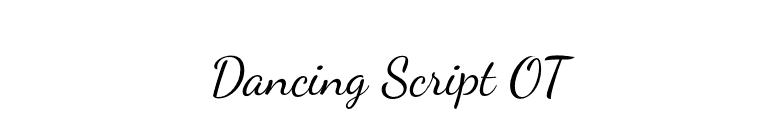 Dancing Script OT font preview