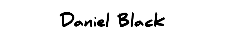 Daniel Black font preview