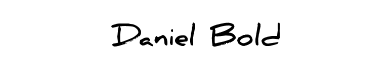 Daniel Bold font preview