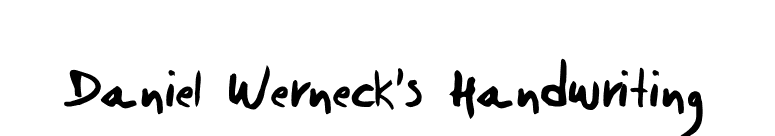 Daniel Werneck's Handwriting font preview