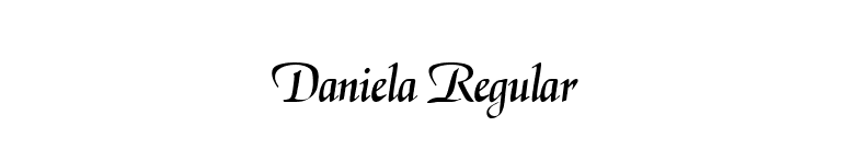 Daniela Regular font preview