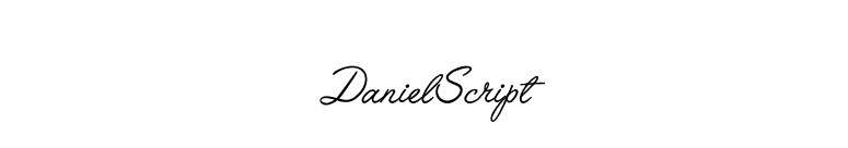 DanielScript font preview