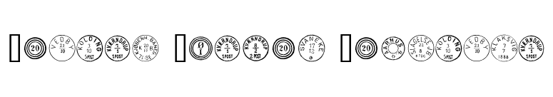 Danish Postal Markings font preview