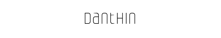 Danthin font preview