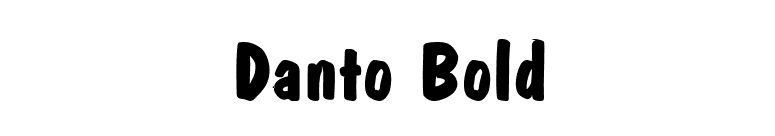 Danto Bold font preview