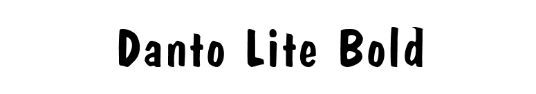 Danto Lite Bold font preview