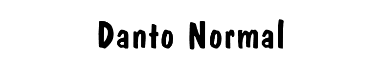 Danto Normal font preview