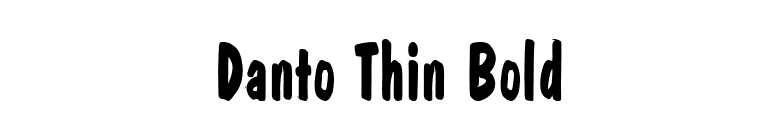 Danto Thin Bold font preview