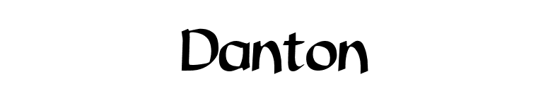 Danton font preview