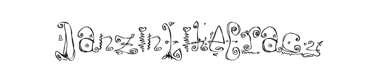 DanzinLikeCracy font preview