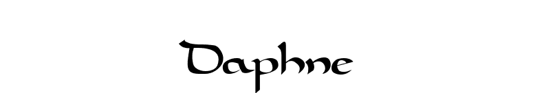 Daphne font preview