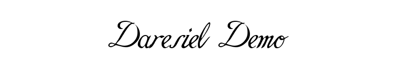 Daresiel Demo font preview