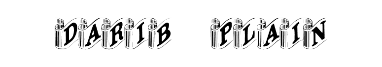DaRib Plain font preview