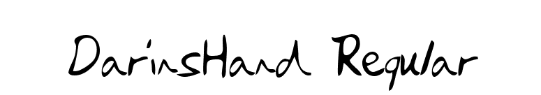 DarinsHand Regular font preview