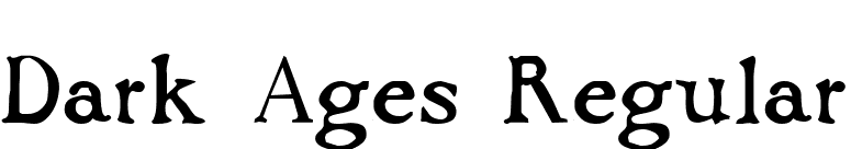 Dark Ages Regular font preview