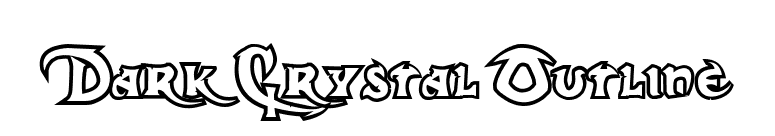 Dark Crystal Outline font preview