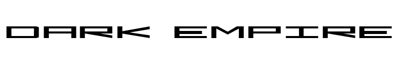 Dark Empire font preview