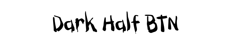 Dark Half BTN font preview