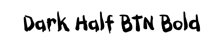 Dark Half BTN Bold font preview
