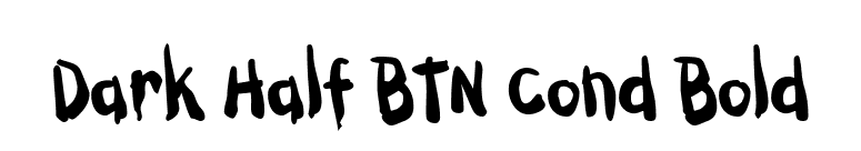 Dark Half BTN Cond Bold font preview