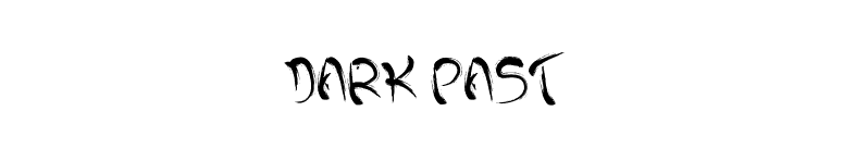 Dark past font preview