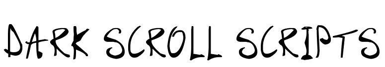 Dark Scroll Scripts
 font preview