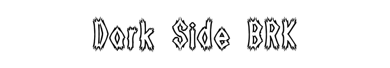 Dark Side BRK font preview
