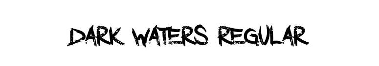 Dark Waters Regular font preview