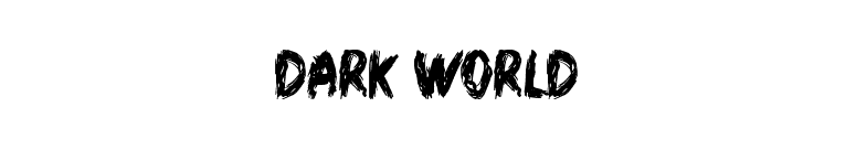 Dark World font preview