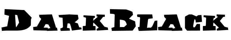 DarkBlack font preview