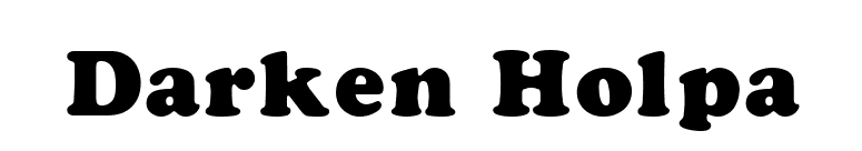 Darken Holpa font preview