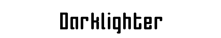 Darklighter font preview