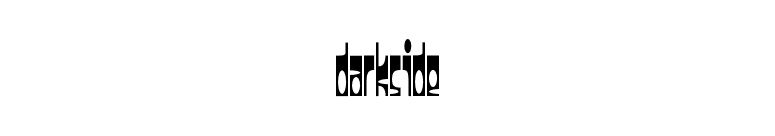 Darkside font preview