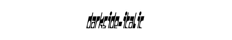 Darkside-Italic font preview