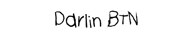 Darlin BTN font preview