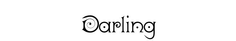 Darling font preview