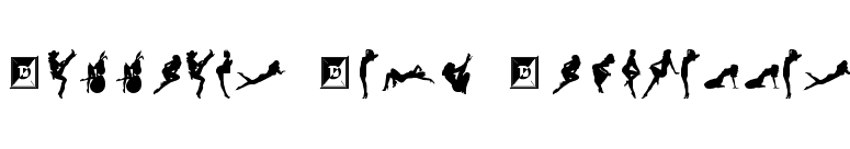 Darrians Sexy Silouettes font preview