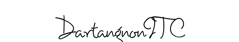 DartangnonITC font preview