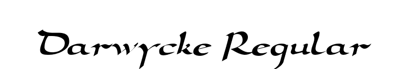 Darwycke Regular font preview