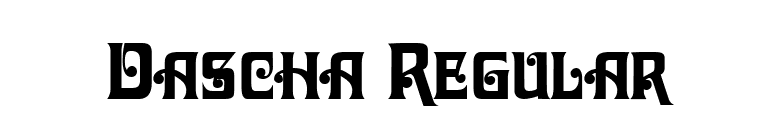 Dascha Regular font preview