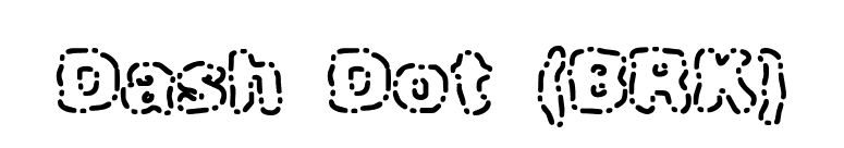 Dash Dot (BRK) font preview