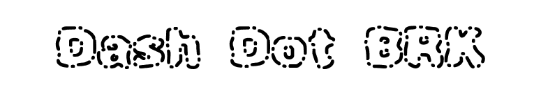 Dash Dot BRK font preview