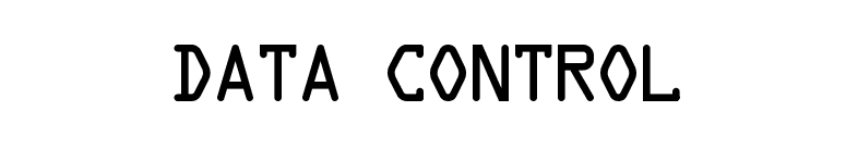 Data Control font preview