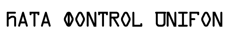 Data Control Unifon font preview