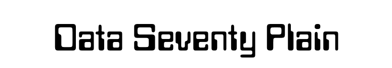 Data Seventy Plain font preview