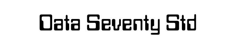 Data Seventy Std font preview