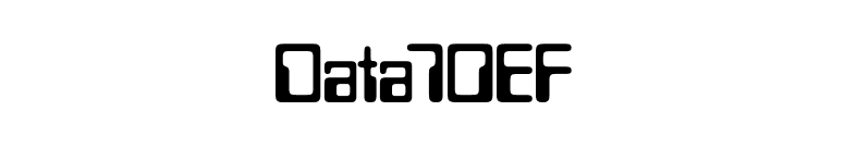 Data70EF font preview