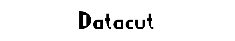 Datacut font preview